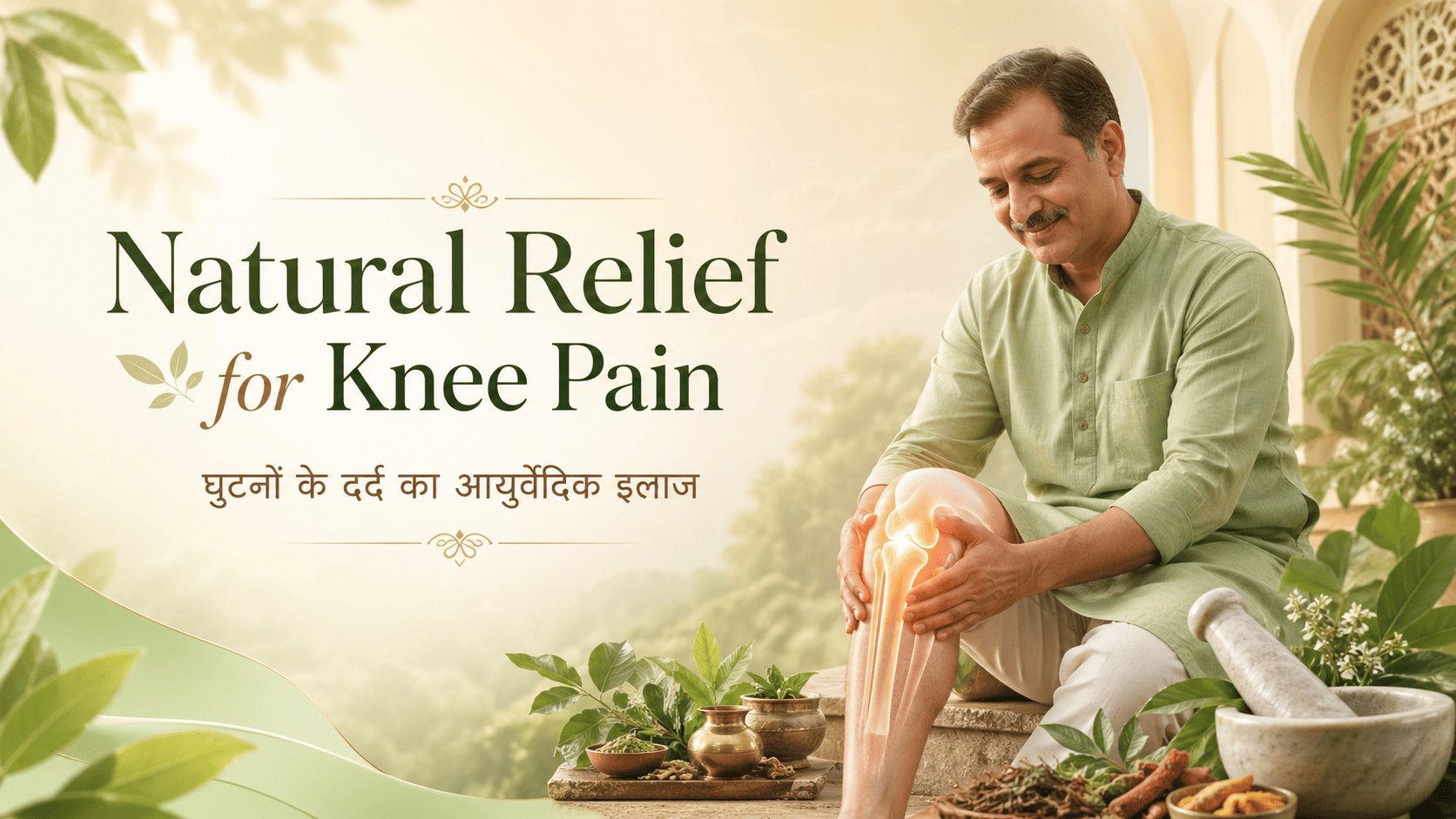 Knee pain care banner
