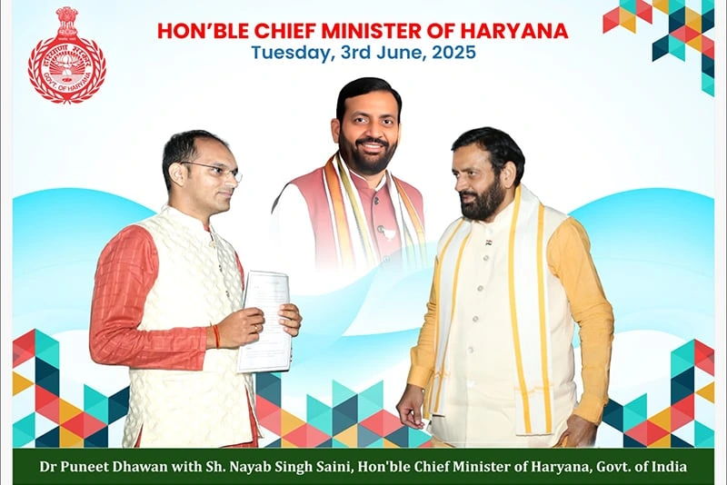 Hon'ble Chief Minister Sh. Nayab Singh Saini
