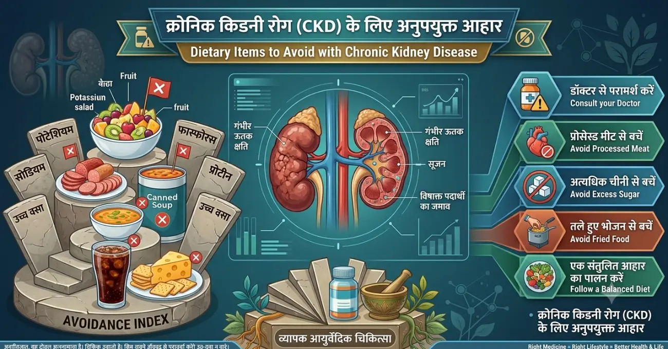 क्रोनिक किडनी रोग होने पर क्या नहीं खाना चाहिए