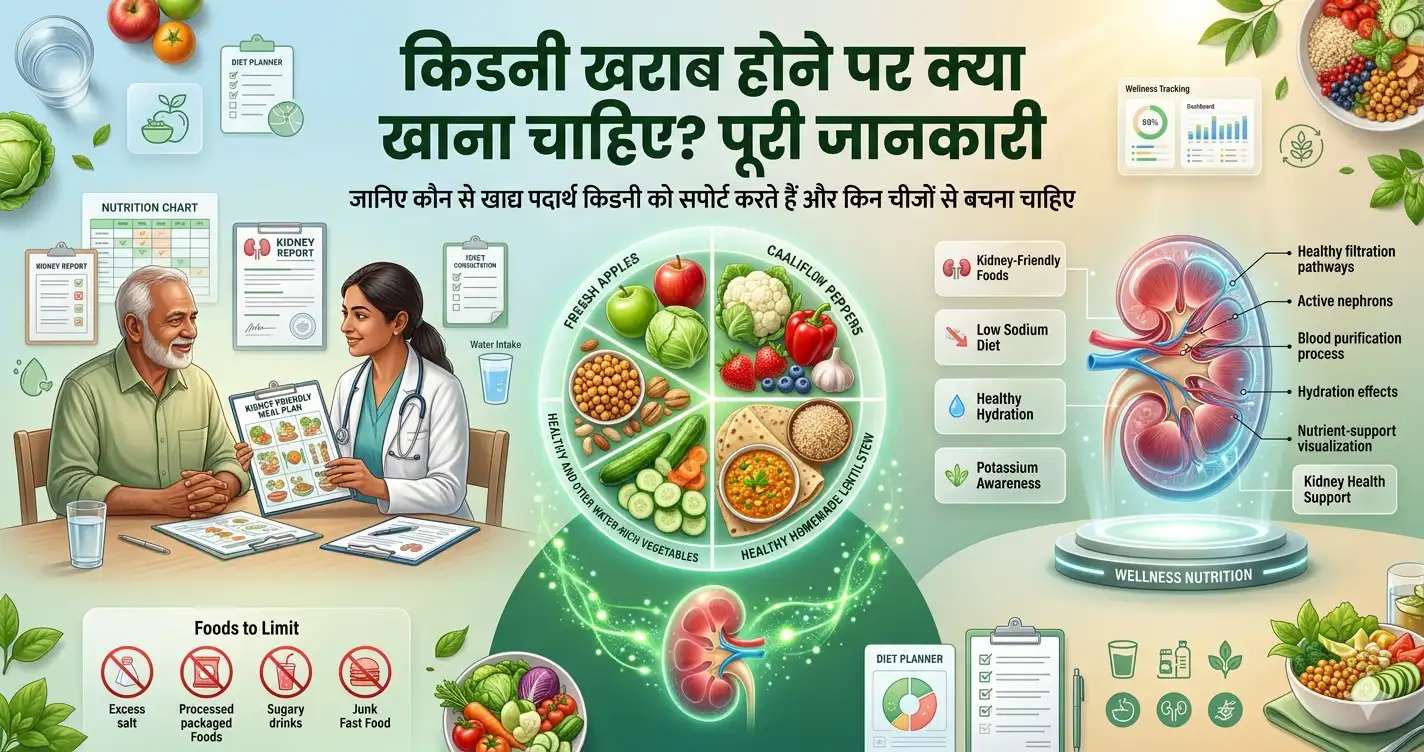किडनी खराब होने पर क्या खाना चाहिए? पूरी जानकारी