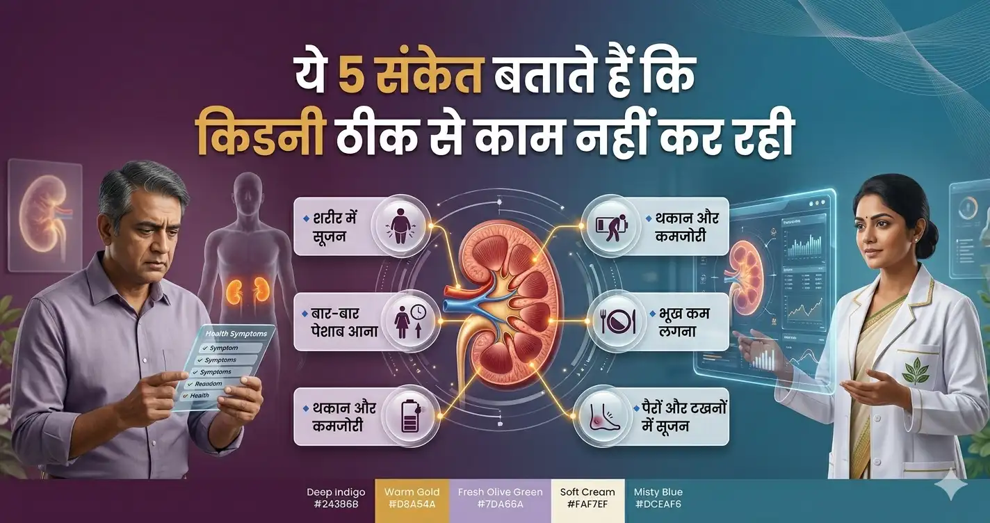 ये 5 संकेत बताते हैं कि किडनी ठीक से काम नहीं कर रही