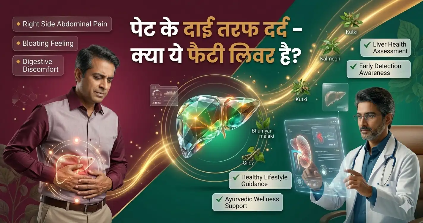 पेट के दाईं तरफ दर्द – क्या ये फैटी लिवर है?