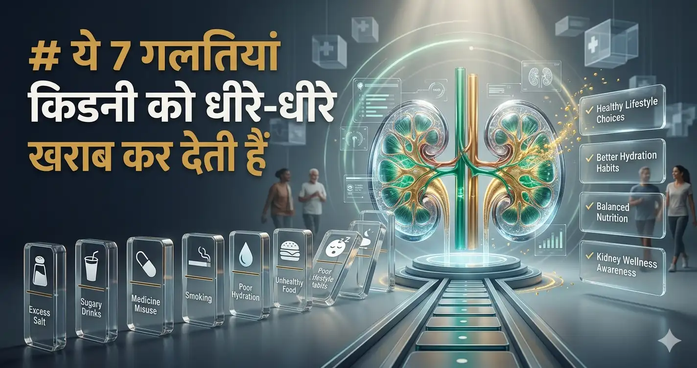ये 7 गलतियां किडनी को धीरे-धीरे खराब कर देती हैं