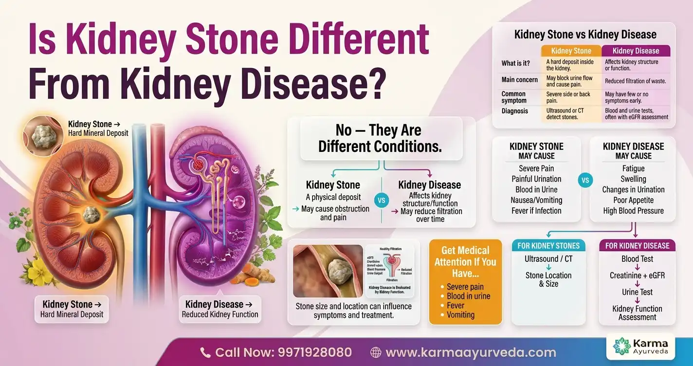 Is Kidney Stone Different From Kidney Disease?