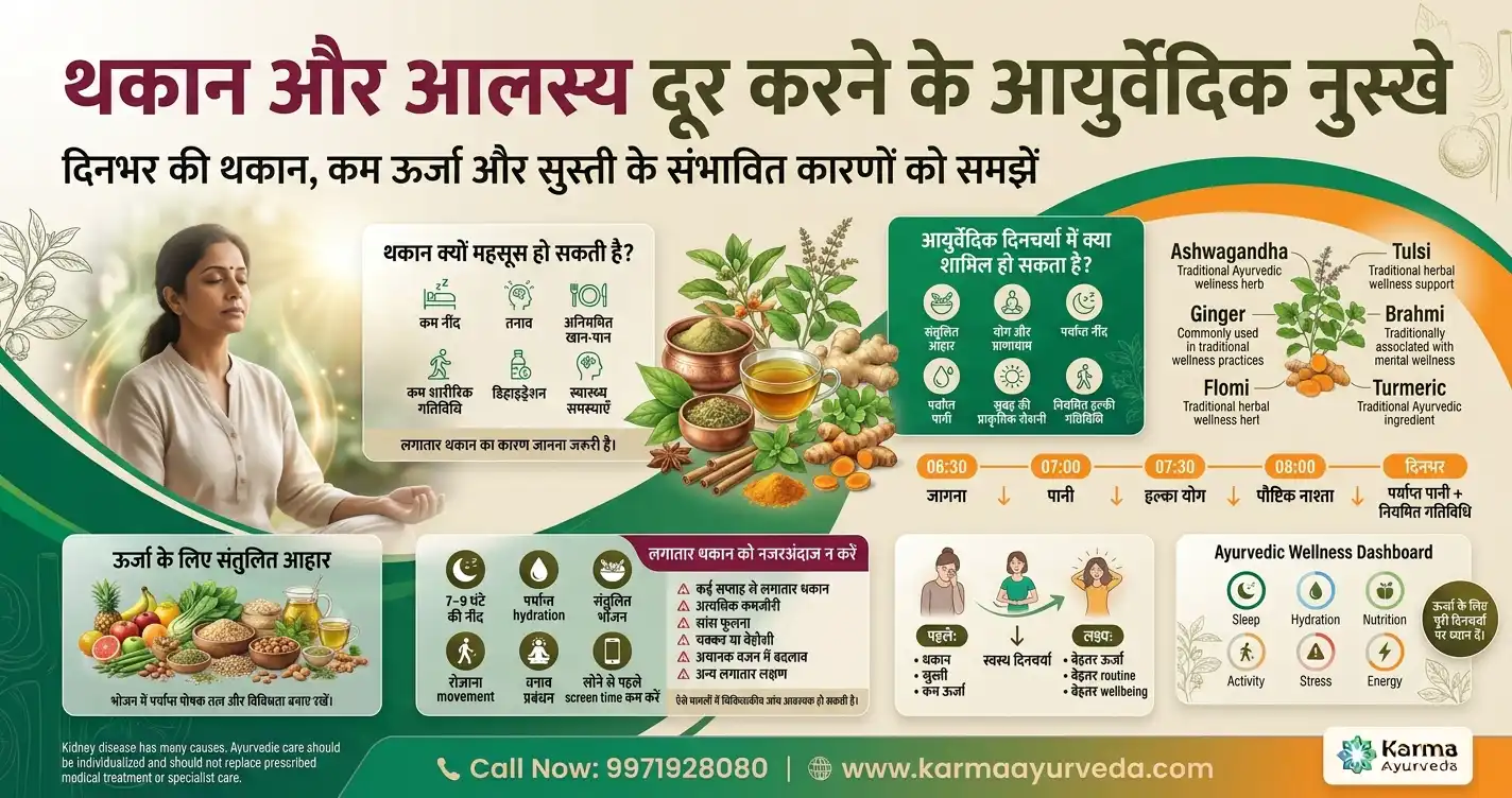 थकान और आलस्य दूर करने के आयुर्वेदिक नुस्खे