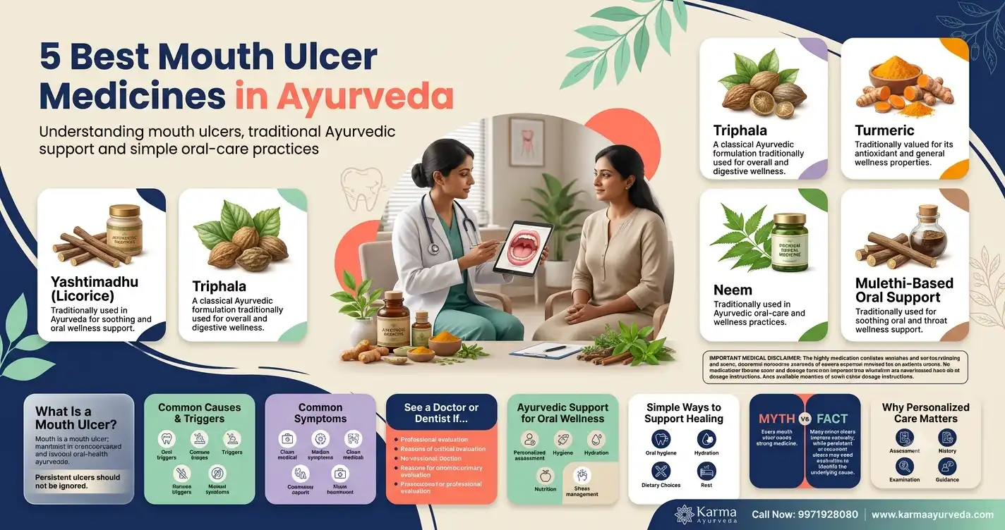 5 Best Mouth Ulcer Medicines in Ayurveda