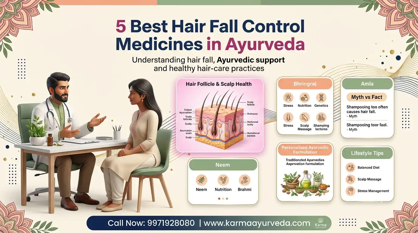 5 Best Hair Fall Control Medicines in Ayurveda