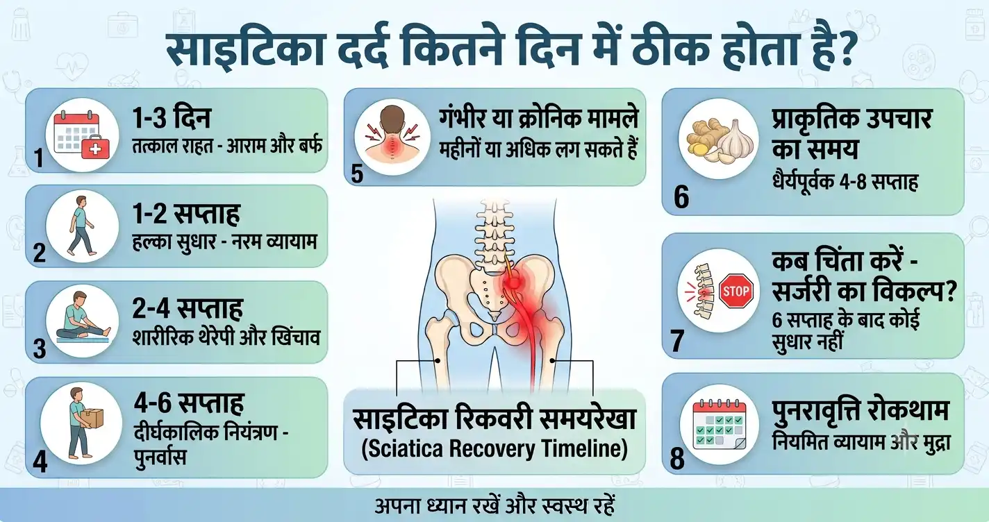साइटिका दर्द कितने दिन में ठीक होता है?