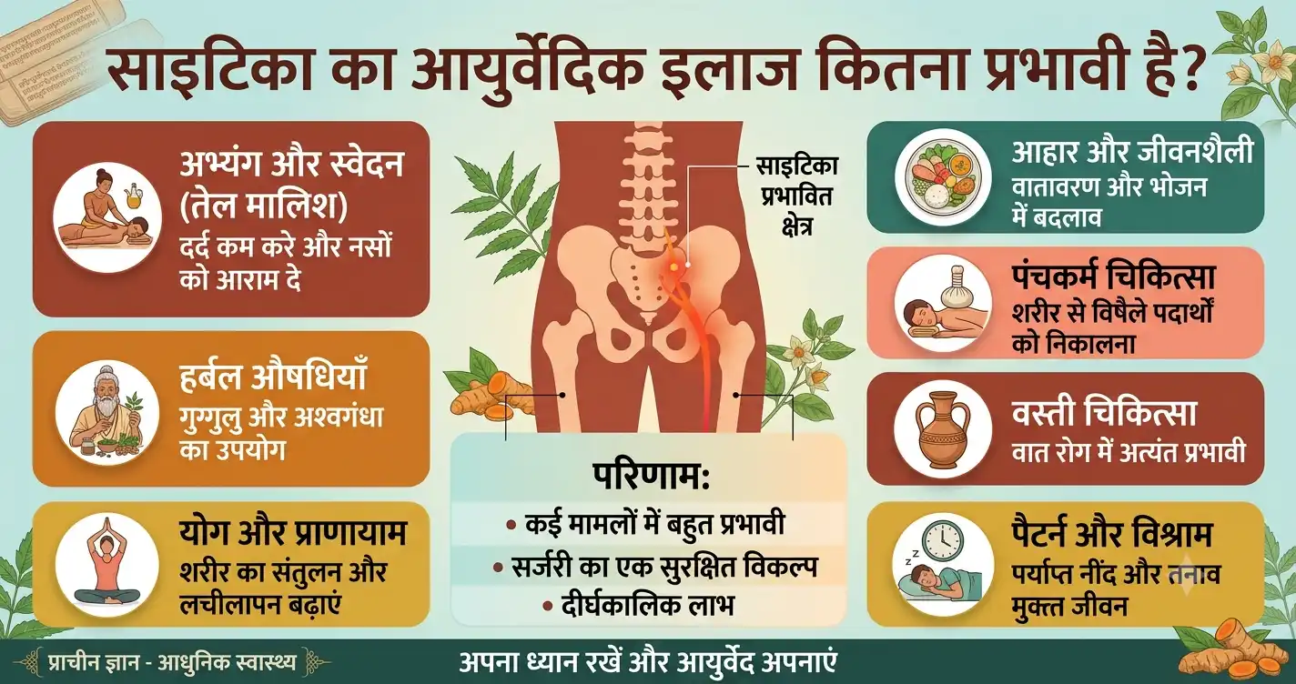साइटिका का आयुर्वेदिक इलाज कितना प्रभावी है?