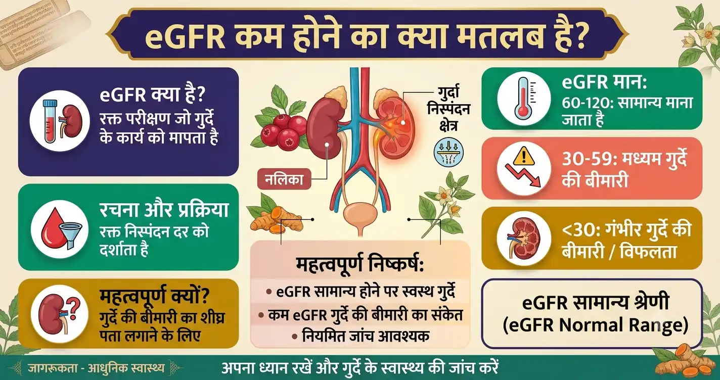 eGFR कम होने का क्या मतलब है?