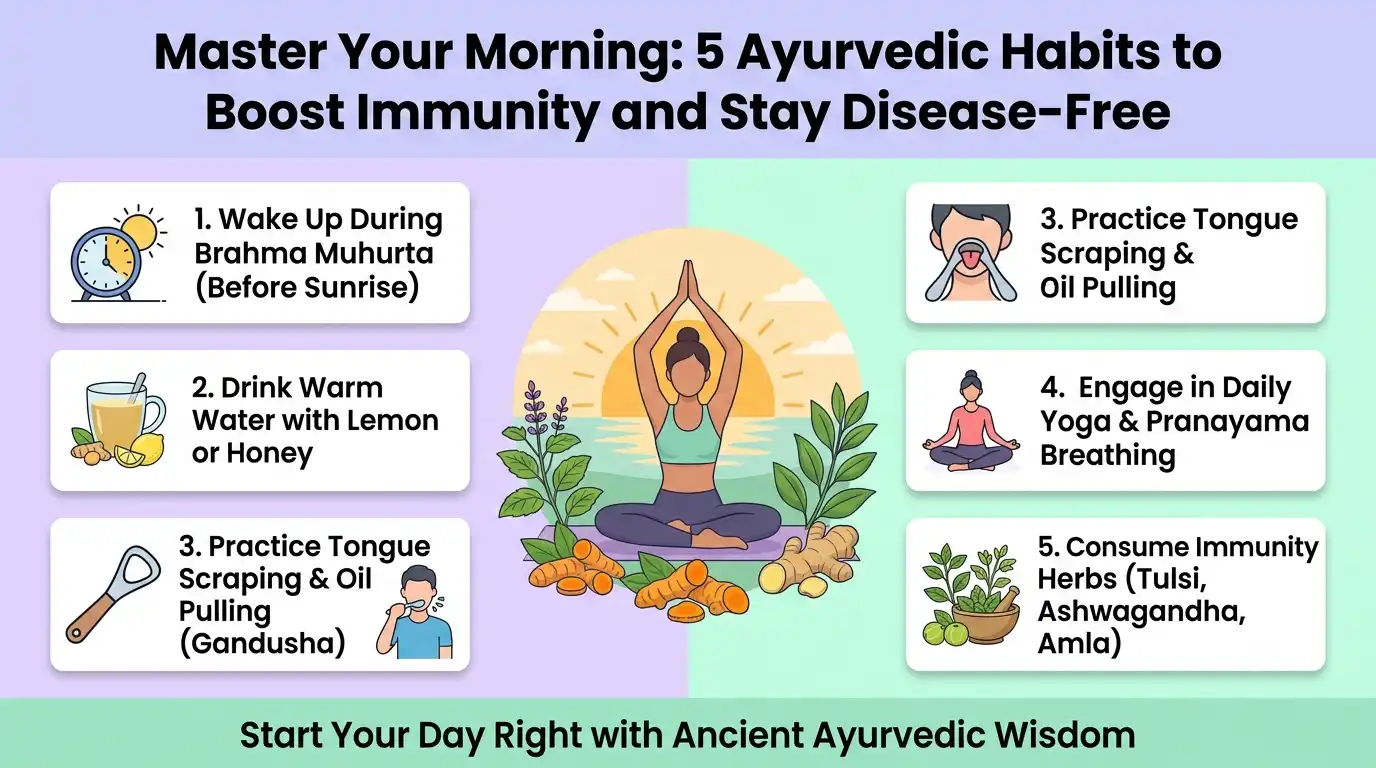 Master Your Morning: 5 Ayurvedic Habits to Boost Immunity and Stay Disease-Free